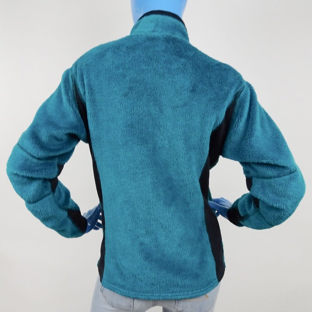 Vintage Patagonia Regulator Polartec Monkey Fleece Zip Jacket Women M 8 10 Green - Picture 6 of 7